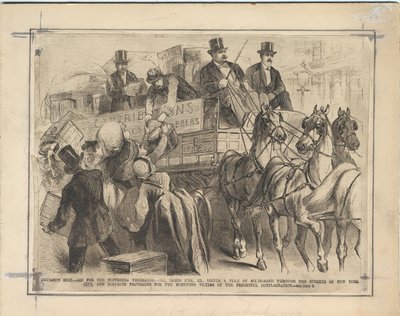 Rovine di Chicago - Aiuto per le migliaia di sofferenti, 1871 da American School